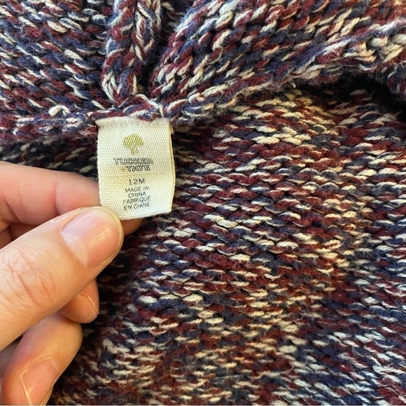 Tucker + Tate Knit Heather Purple Cardigan Size 12m - Picture 5 of 6